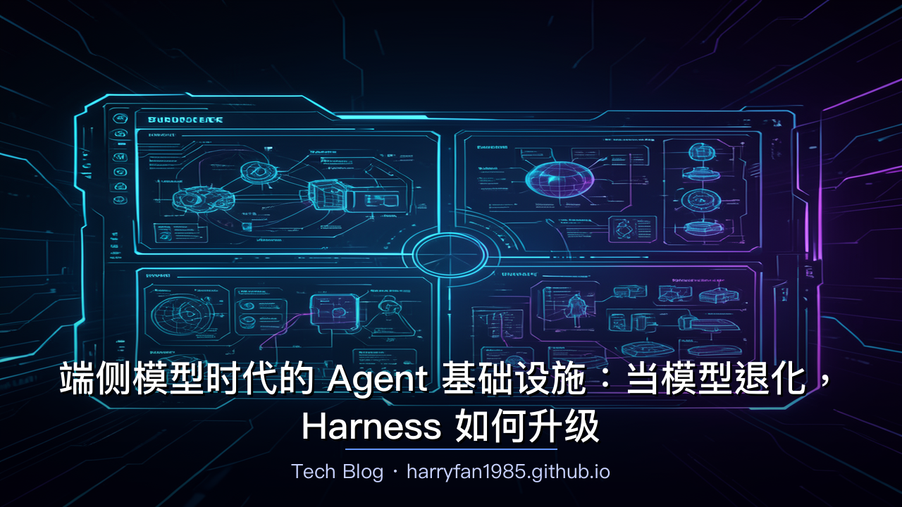 端侧模型时代的 Agent 基础设施:当模型退化,Harness 如何升级