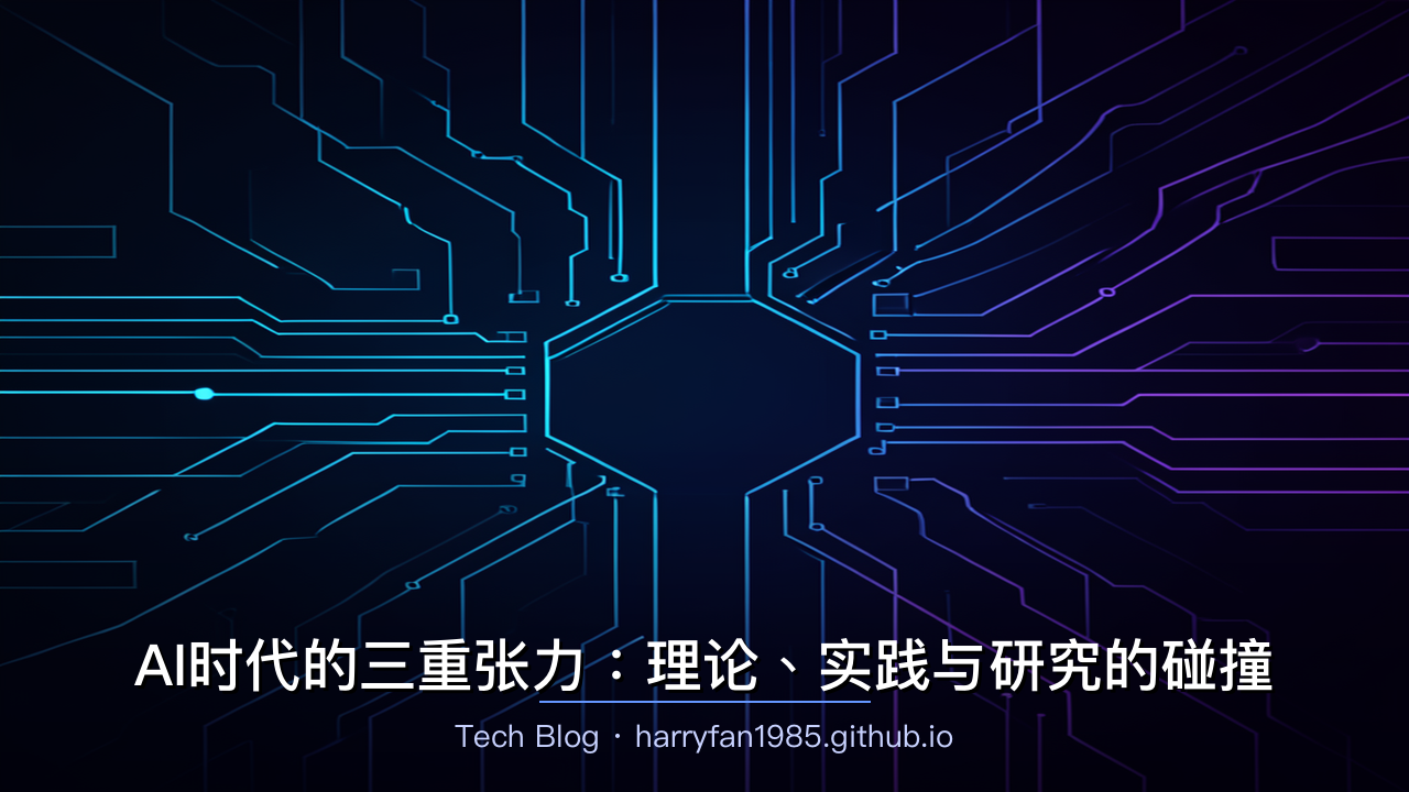 AI时代的三重张力:理论、实践与研究的碰撞