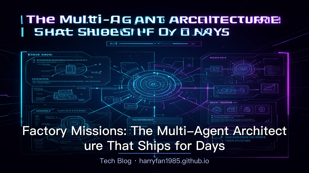 Factory Missions: The Multi-Agent Architecture Tha