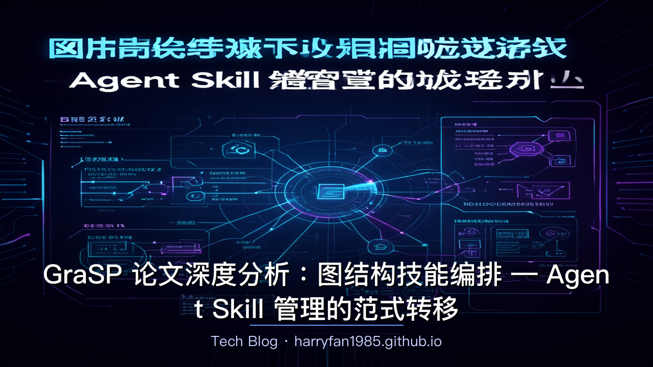 GraSP 论文深度分析：图结构技能编排 — Agent Skill 管理的范式转移