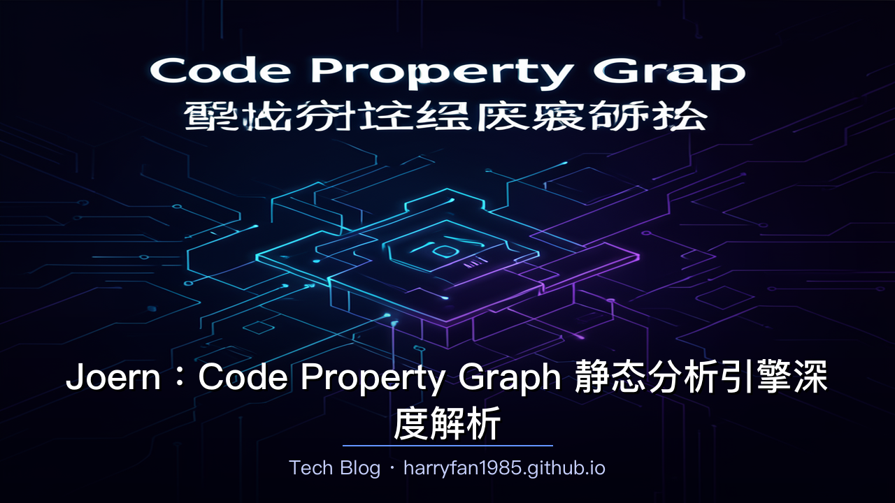 Joern:Code Property Graph 静态分析引擎深度解析
