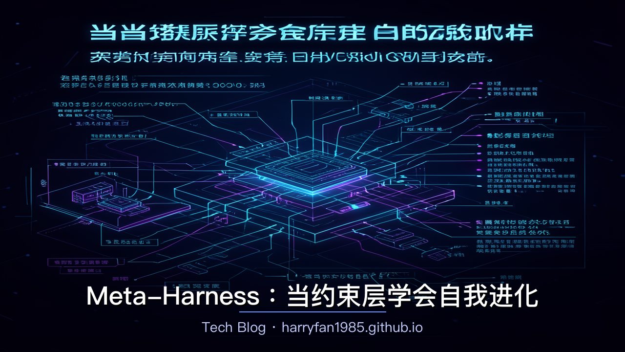 Meta-Harness:当约束层学会自我进化