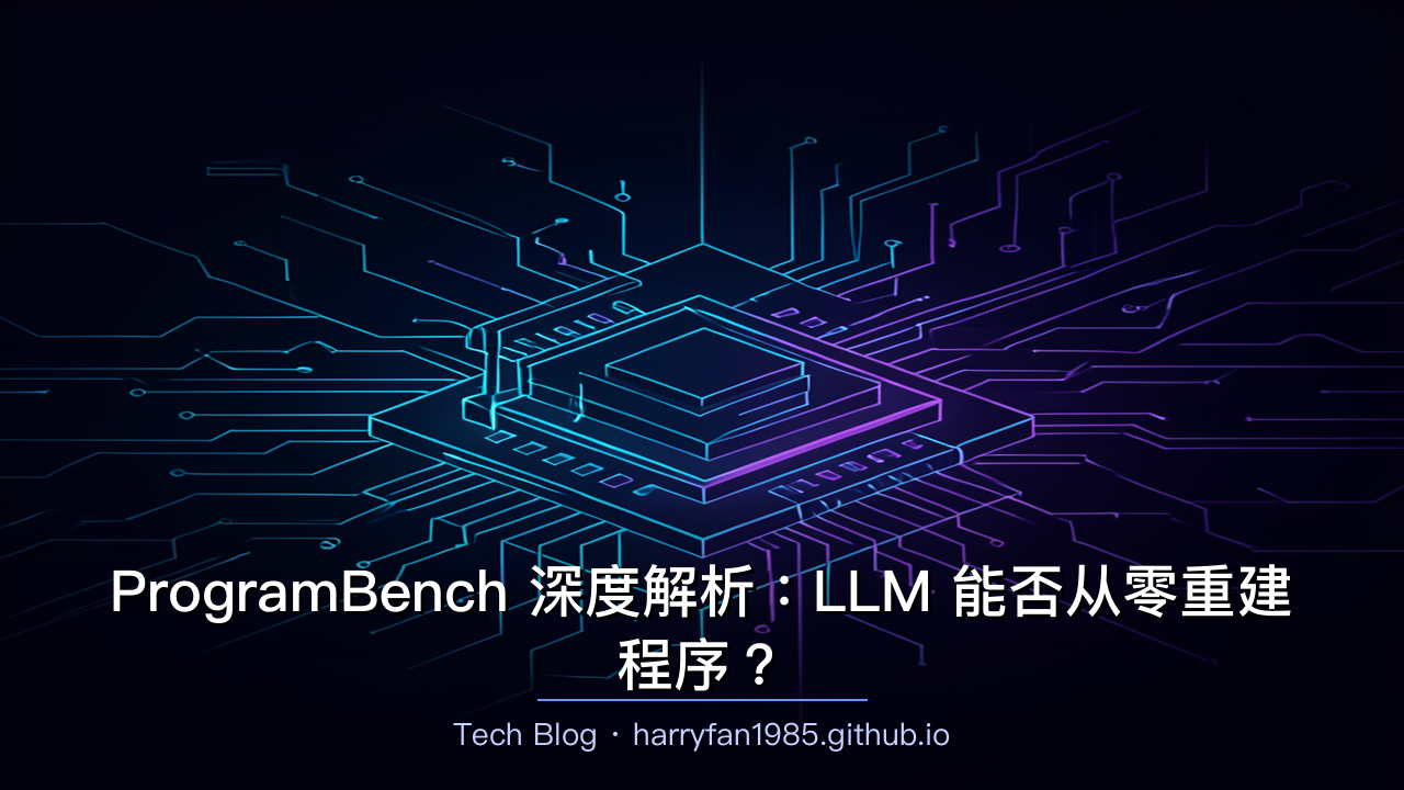 ProgramBench 深度解析:LLM 能否从零重建程序?
