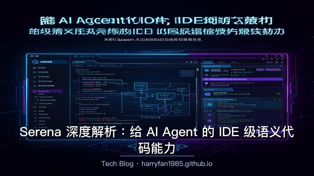 Serena 深度解析：给 AI Agent 的 IDE 级语义代码能力