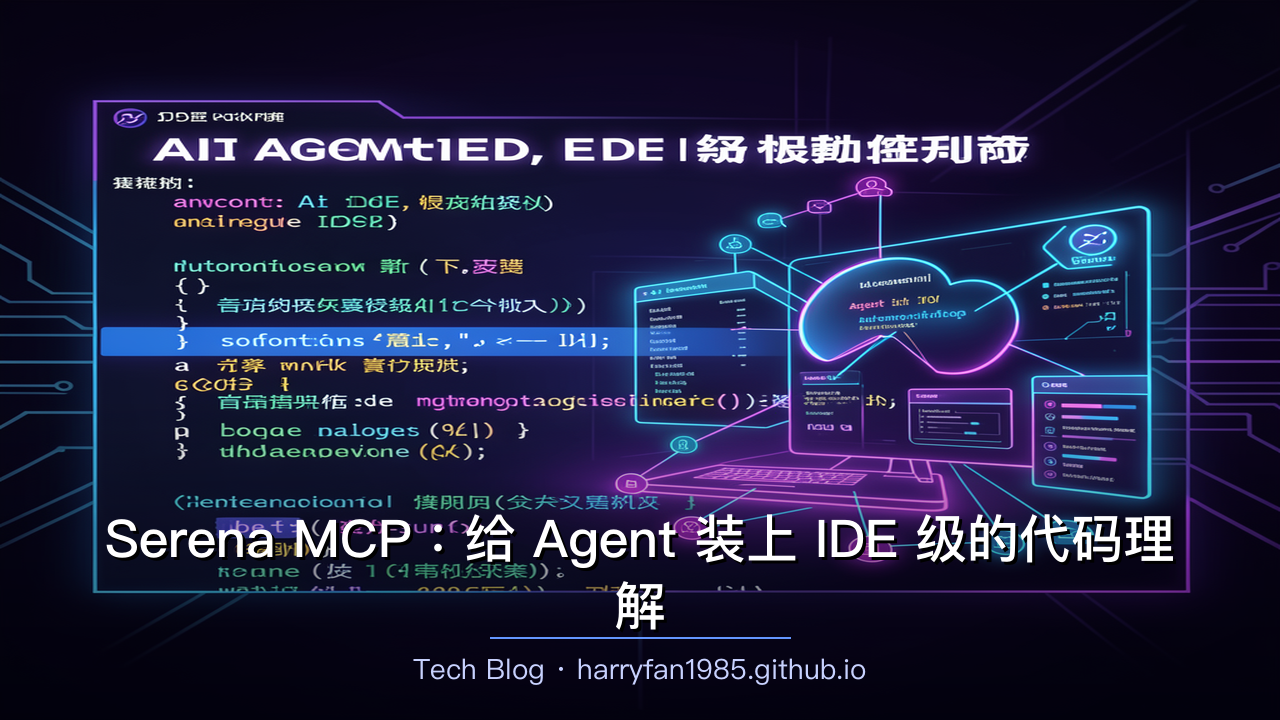 Serena MCP:给 Agent 装上 IDE 级的代码理解